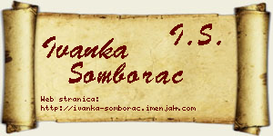 Ivanka Somborac vizit kartica